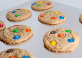 Chewy M&M Cookies